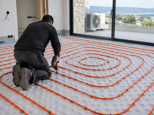 Un calor que no se oye ni se ve gracias a la aerotermia con suelo radiante en A Coruña